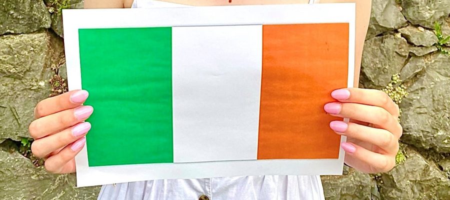 B.Boll goes Irland - Lea mit Irlandflagge